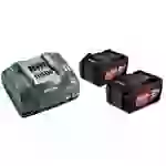 Metabo Basic-Set 2 x 5.2Ah 685051000 Werkzeug-Akku und Ladegerät 18V 5.2Ah Li-Ion Metabo Basic-Set 2 x 5.2Ah 685051000 Werkzeug-Akku und Ladegerät 18V 5.2Ah Li-Ion