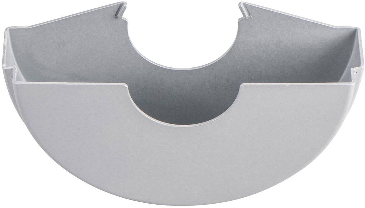 Halbrundes, graues Kunststoff- oder Metallteil mit Aussparungen an der Oberseite, möglicherweise Teil eines Rohrsystems oder Halters.