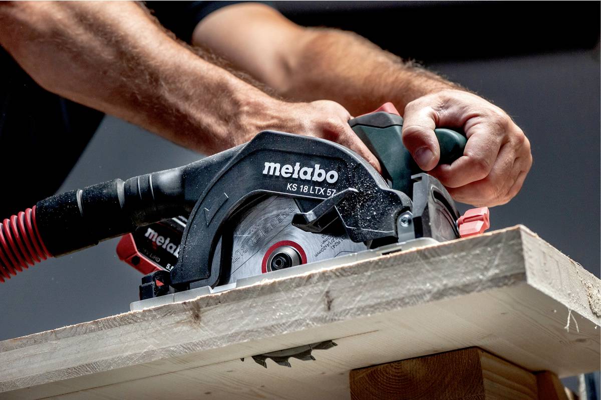Metabo KS 18 LTX 57 Akku-Handkreissäge Schnitttiefe max. (90°) 57mm ohne Akku, inkl. Parallelanschlag 18V