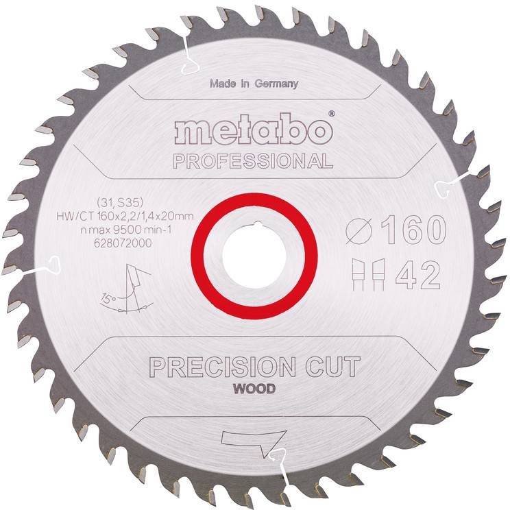 Metabo 628072000 Kreissägeblatt 160 mm 1 St.