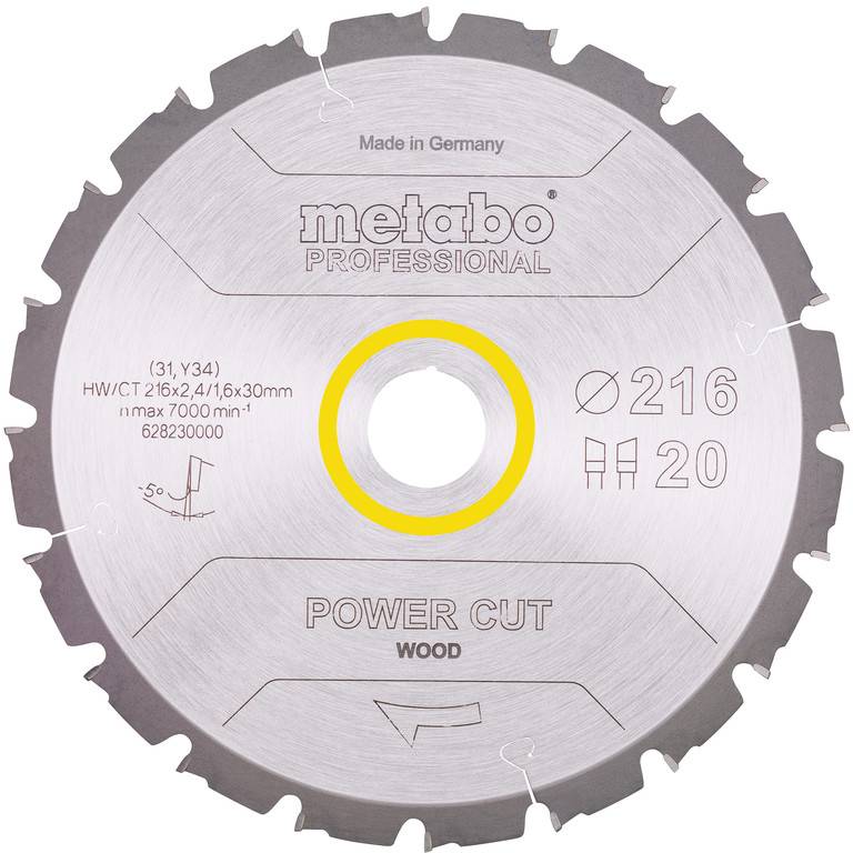 Metabo 628230000 Kreissägeblatt 216 mm 1 St.