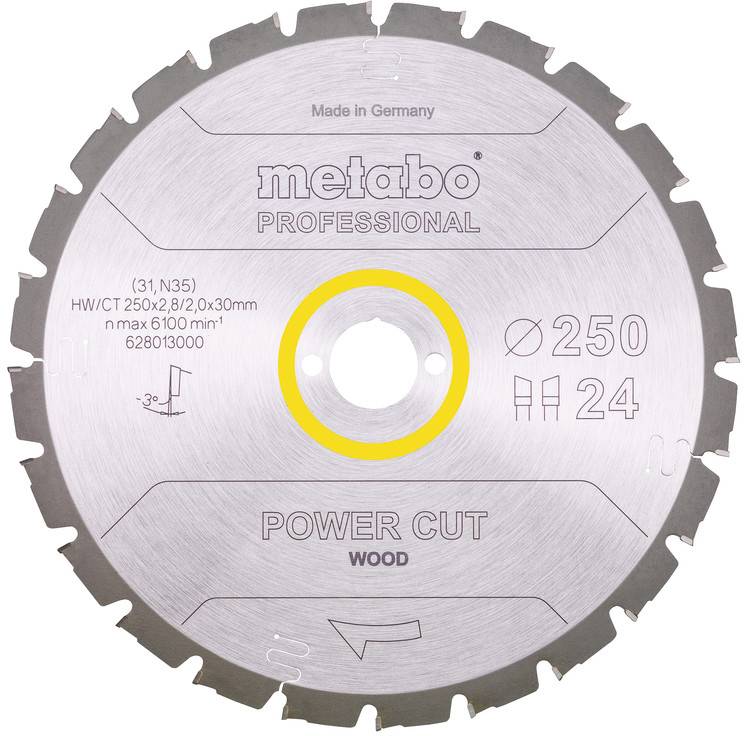 Metabo 628013000 Kreissägeblatt 250 mm 1 St.