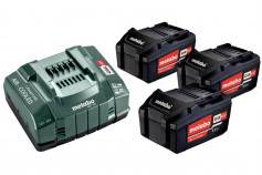 Metabo Basic-Set 3 x 5.2 Ah 685048000 Werkzeug-Akku und Ladegerät 18 V 5.2 Ah