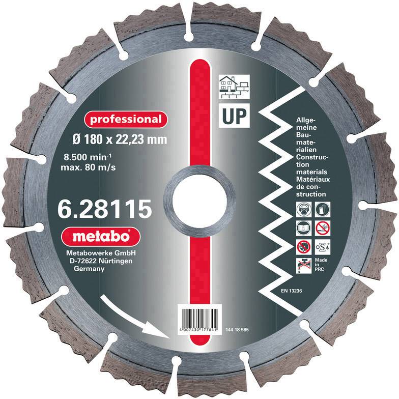 Metabo Diamant-Trennscheibe, 180 628115000 Durchmesser 180 mm 1 St.