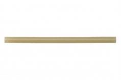 Ein einzelnes Stäbchen aus Holz oder Kunststoff liegt horizontal.