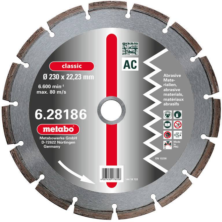 Metabo 628182000 Diamanttrennscheibe 1 Stück 115mm 1St.