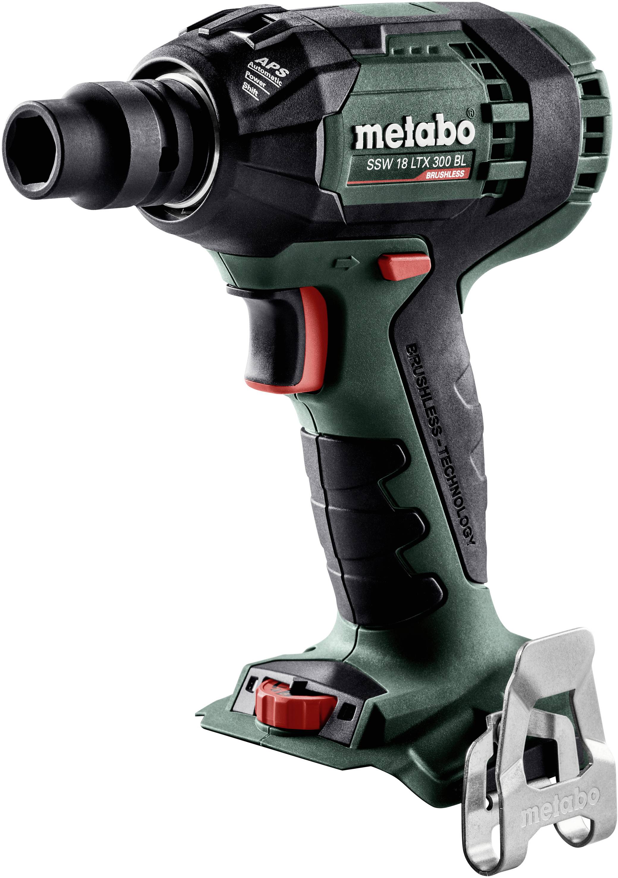 Metabo SSW 18 LTX 300 BL 602395890 Akku-Schlagschrauber Anzahl mitgelieferte Akkus 0 Li-Ion
