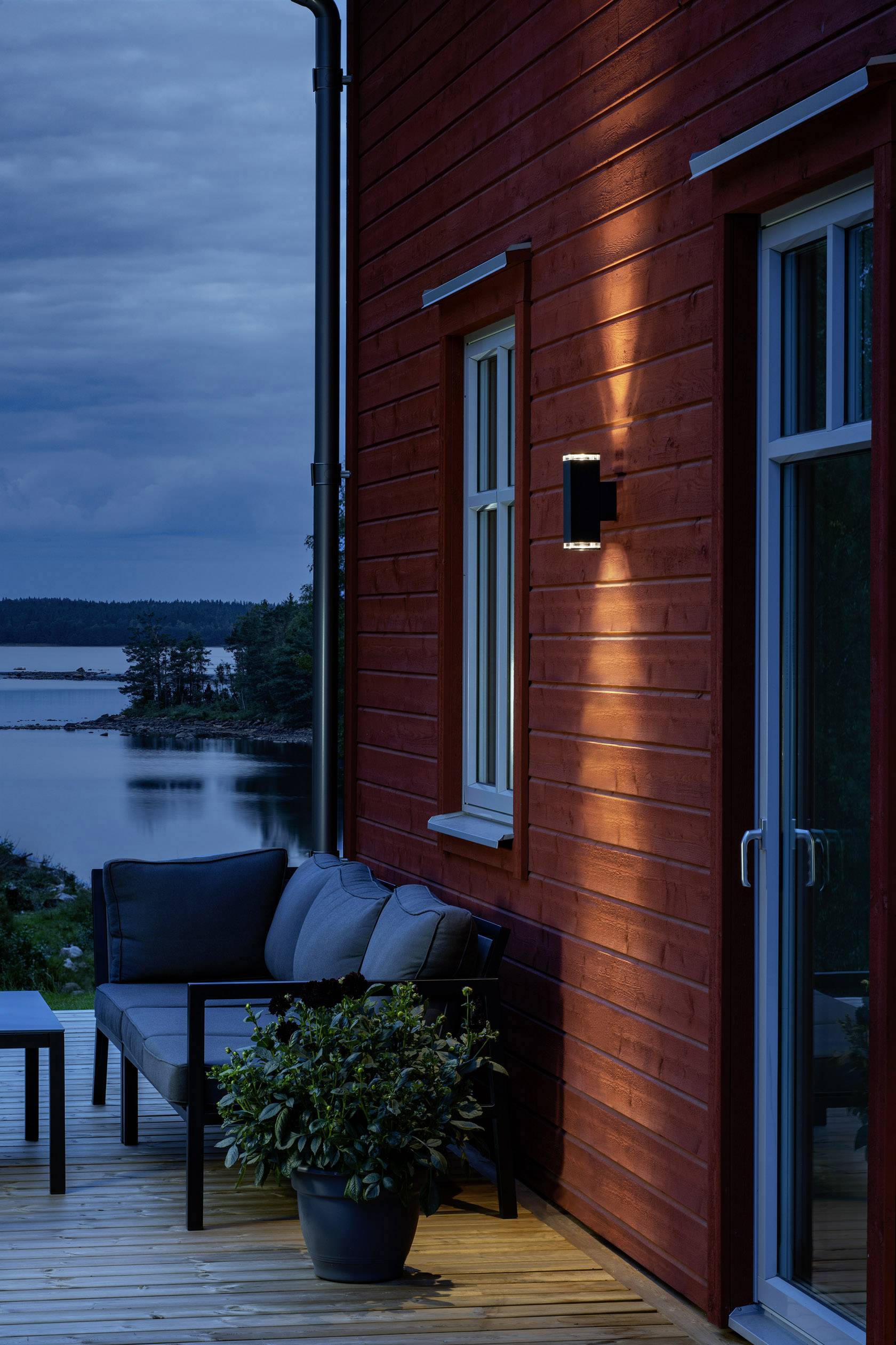 Konstsmide Pollux 407-750 Außenwandleuchte LED GU10 14W Schwarz