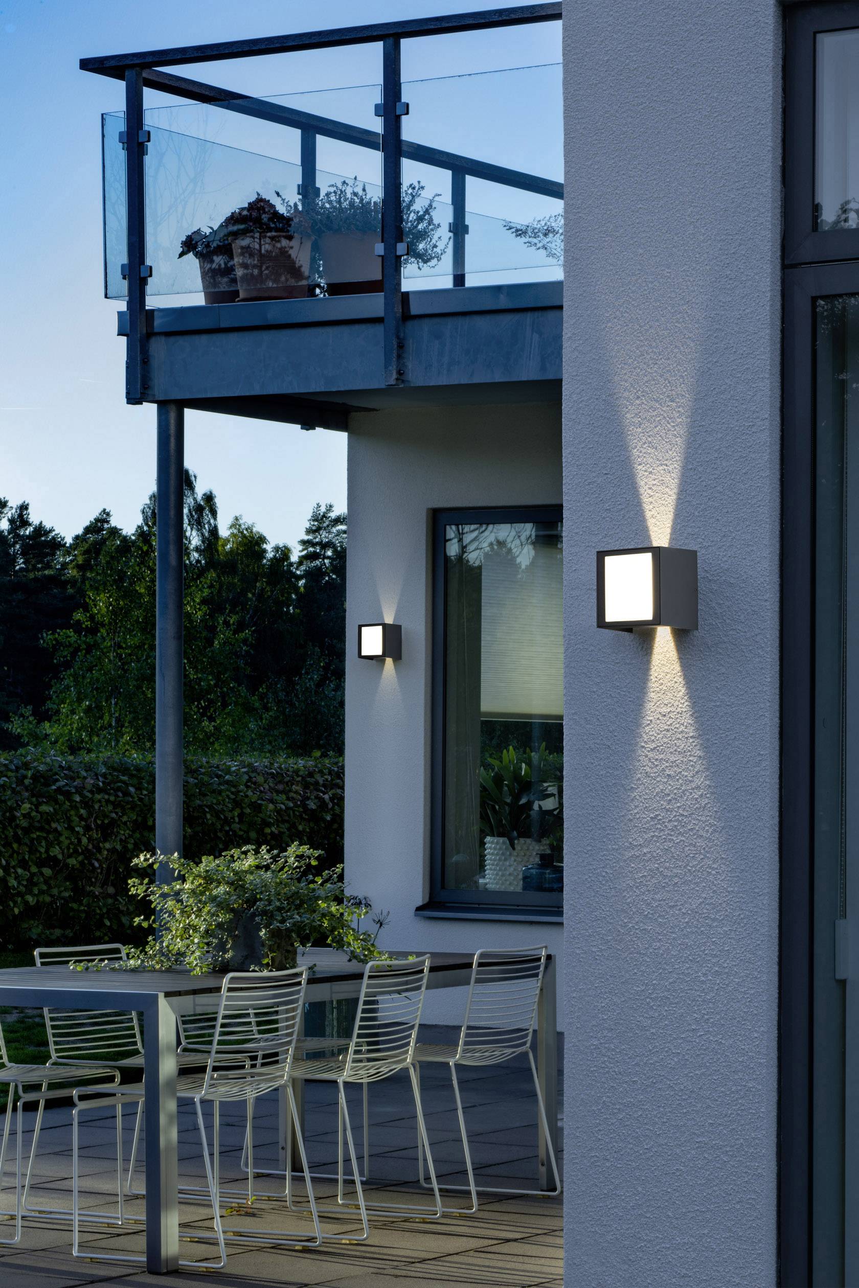 Konstsmide Cremona 7946-370 LED-Außenwandleuchte EEK: G (A - G) 9 W Anthrazit