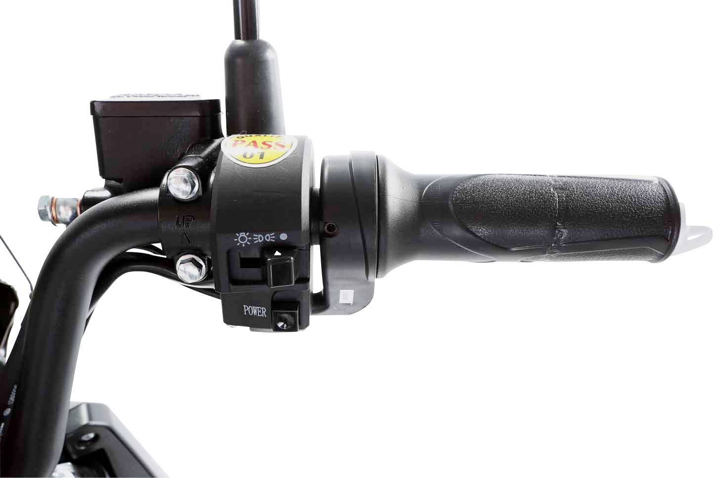 SXT Scooters Raptor V3 E-Roller Schwarz, Rot Blei-Gel 72V 20Ah