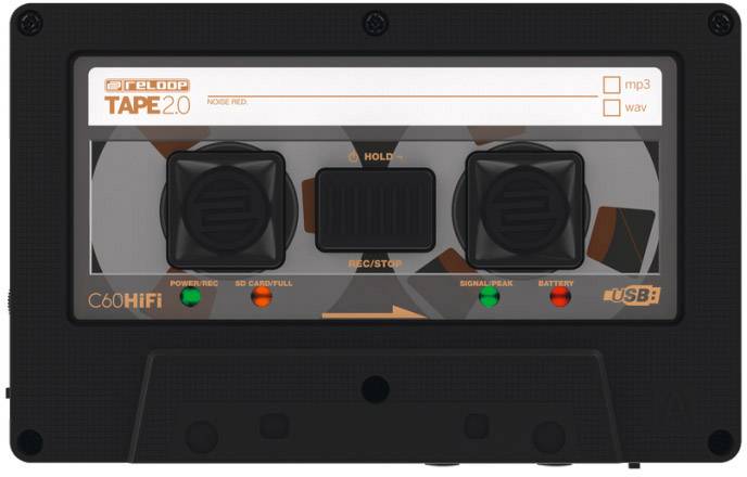 Reloop Tape 2 Mobiler Audio-Recorder Schwarz
