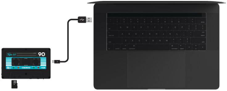 Reloop Tape 2 Mobiler Audio-Recorder Schwarz