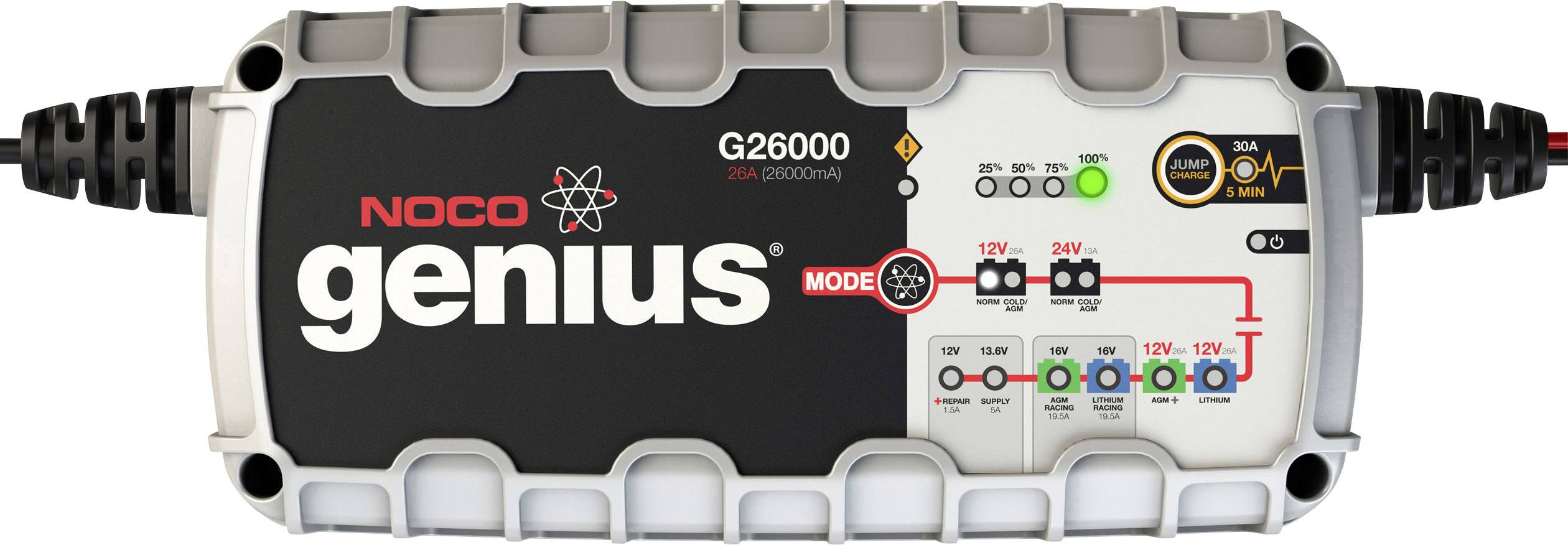 NOCO 26A Pro Series Smart Battery Charger Genius G26000EU Automatikladegerät 26A 13A