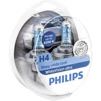Philips Automotive 12342WVUSM Halogen Leuchtmittel WhiteVision, WhiteVision Xenon-Effekt H4 60/55W 12V Philips Automotive 12342WVUSM Halogen Leuchtmittel WhiteVision, WhiteVision Xenon-Effekt H4 60/55W 12V