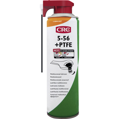 CRC 5-56 + PTFE CLEVER-STRAW Huile multifonction + PTFE avec Clewer-Straw 500 ml