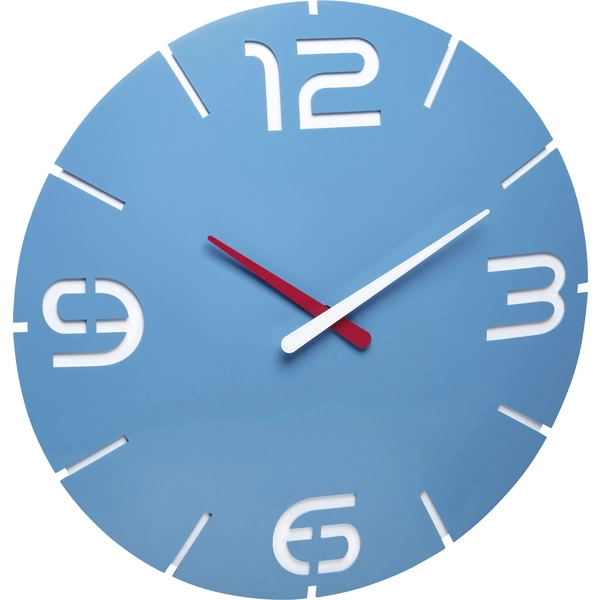 TFA Dostmann 60.3536.14 Funk Wanduhr 35 cm x 3.5 cm Himmelblau TFA Dostmann 60.3536.14 Funk Wanduhr 35 cm x 3.5 cm Himmelblau