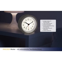 TFA Dostmann 60.1029.02 Quarz Wecker Weiß Alarmzeiten 1 Leisegang-Uhrwerk TFA Dostmann 60.1029.02 Quarz Wecker Weiß Alarmzeiten 1 Leisegang-Uhrwerk