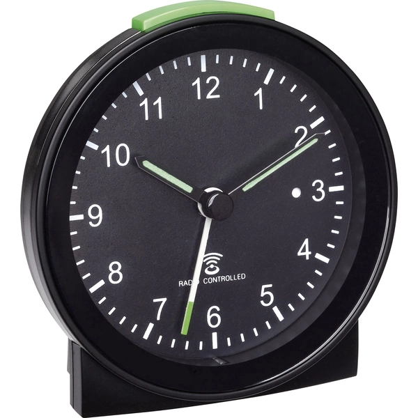 TFA Dostmann 60.1517.01 Funk Wecker Schwarz Alarmzeiten 1 Fluoreszierend Zeiger TFA Dostmann 60.1517.01 Funk Wecker Schwarz Alarmzeiten 1 Fluoreszierend Zeiger
