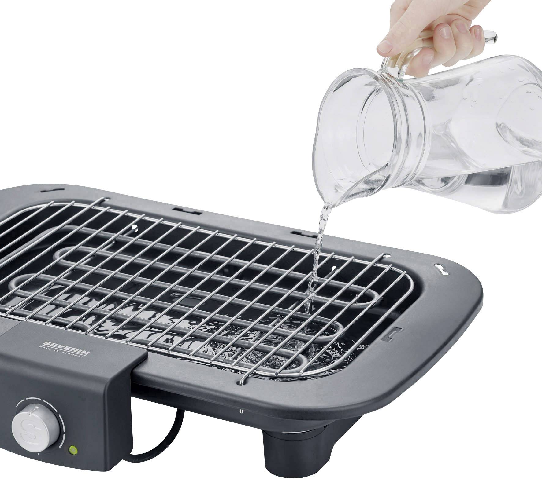 Severin PG 8549 Elektro Tischgrill mit Windschutz