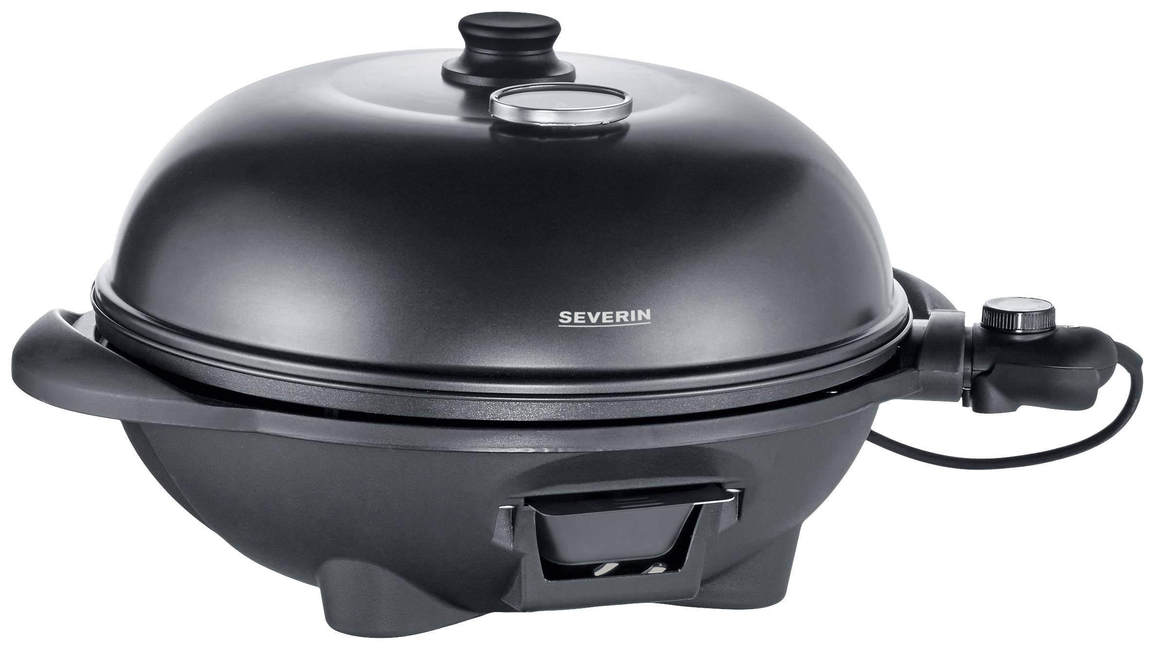 Severin PG 8541 Elektro Standgrill Kugelgrill, Thermometer im Deckel Grill-Fläche (Durchmesser)=410mm Schwarz