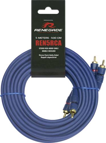 Renegade Ren5RCA Cinchkabel 5.00m [2x Cinch-Stecker - 2x Cinch-Stecker]