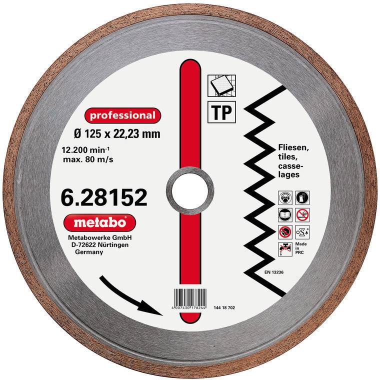 Metabo 628152000 Diamanttrennscheibe 1 Stück 125 mm 1 St.