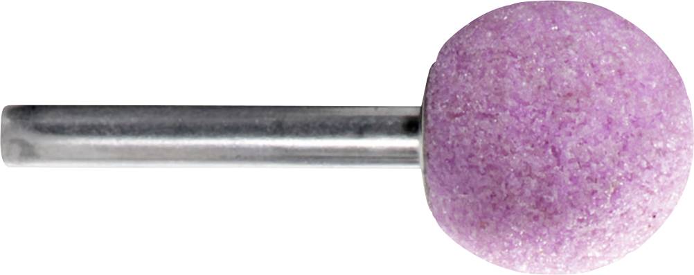 Metallstab mit rosa Schleifkopf, in Kugelform. Hauptsächlich für präzise Schleifarbeiten auf Metalloberflächen verwendet.