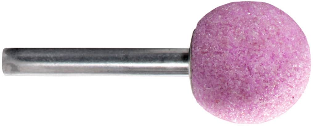 Metallstab mit rosa Schleifkopf, in Kugelform. Hauptsächlich für präzise Schleifarbeiten auf Metalloberflächen verwendet.