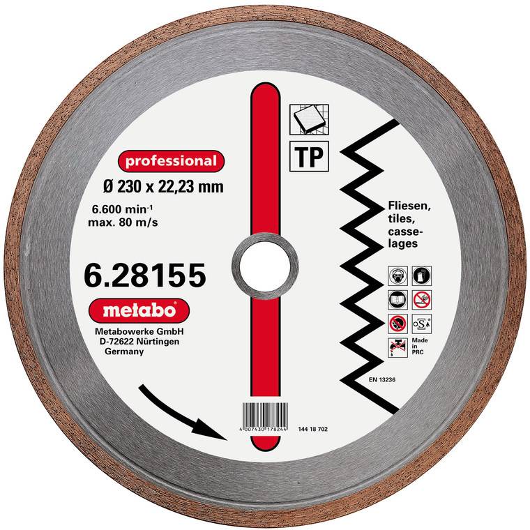 Metabo 628155000 Diamanttrennscheibe 1 Stück 230 mm 1 St.