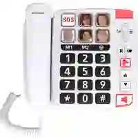 SwissVoice Xtra 1110 Schnurgebundenes Seniorentelefon Foto-Tasten, Freisprechen, inkl. Notrufsender, Wahlwiederholung Weiß SwissVoice Xtra 1110 Schnurgebundenes Seniorentelefon Foto-Tasten, Freisprechen, inkl. Notrufsender, Wahlwiederholung Weiß