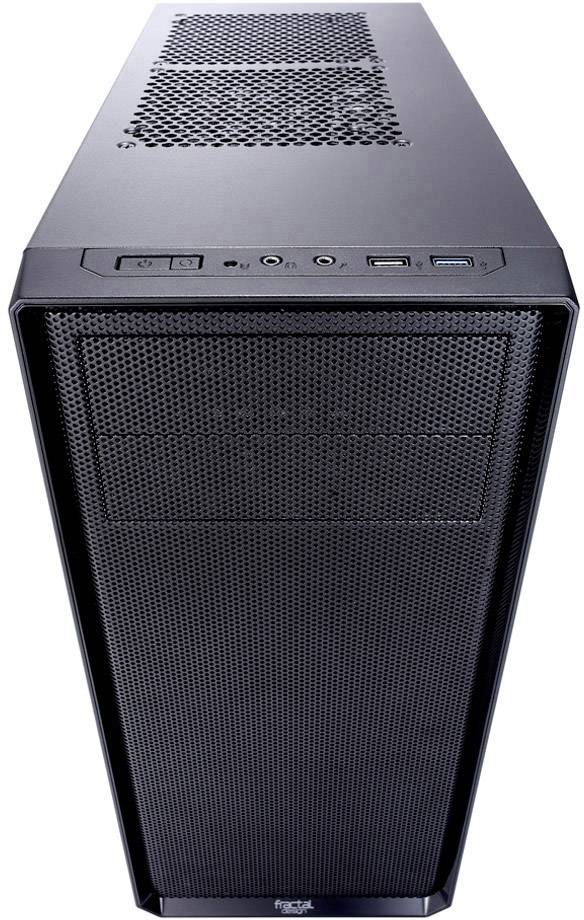 Fractal Design Focus G Midi-Tower PC-Gehäuse Schwarz 2 Vorinstallierte LED Lüfter, Seitenfenster, Staubfilter