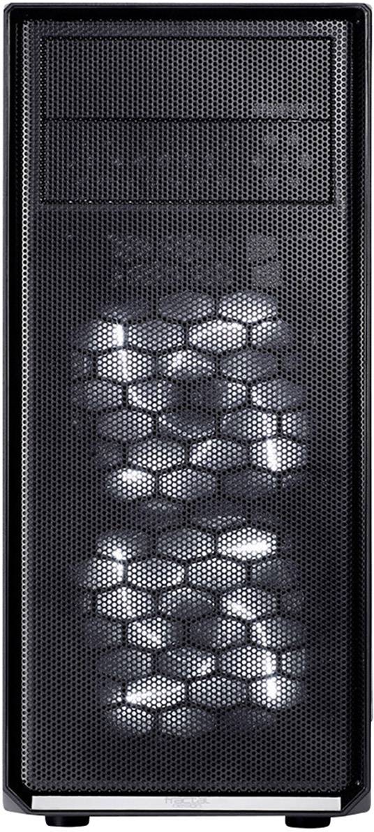Fractal Design Focus G Midi-Tower PC-Gehäuse Schwarz 2 Vorinstallierte LED Lüfter, Seitenfenster, Staubfilter