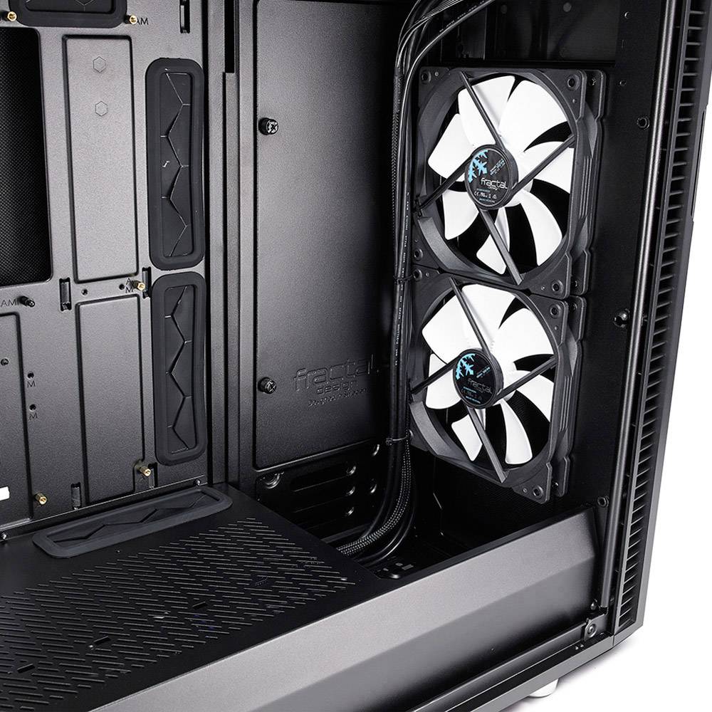 Fractal Design Define R6 Midi-Tower PC-Gehäuse Schwarz 3 vorinstallierte Lüfter, Seitenfenster, Staubfilter