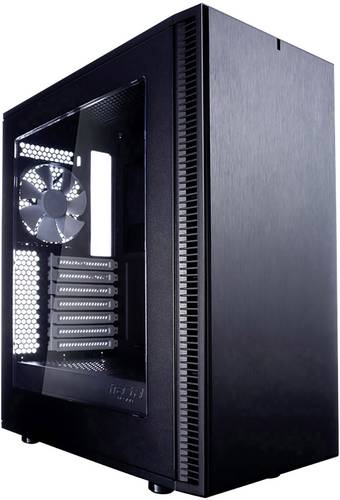 Fractal Design Define C Midi-Tower PC-Gehäuse Matt Schwarz 2 vorinstallierte Lüfter, Staubfilter