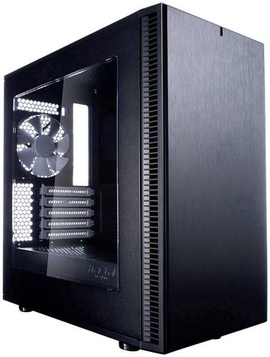 Fractal Design Define Mini C Mini-Tower PC-Gehäuse Schwarz, Weiß 2 vorinstallierte Lüfter, gedäm
