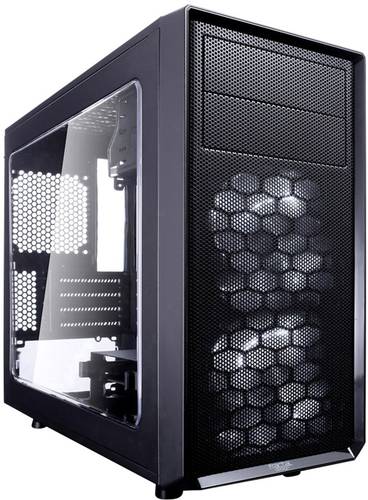 Fractal Design Focus G Mini Black Window Midi-Tower PC-Gehäuse Schwarz 2 Vorinstallierte LED Lüfte