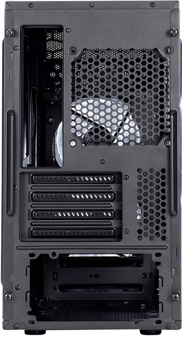 Fractal Design Focus G Mini Black Window Midi-Tower PC-Gehäuse Schwarz 2 Vorinstallierte LED Lüfter, Seitenfenster, Staubfilter
