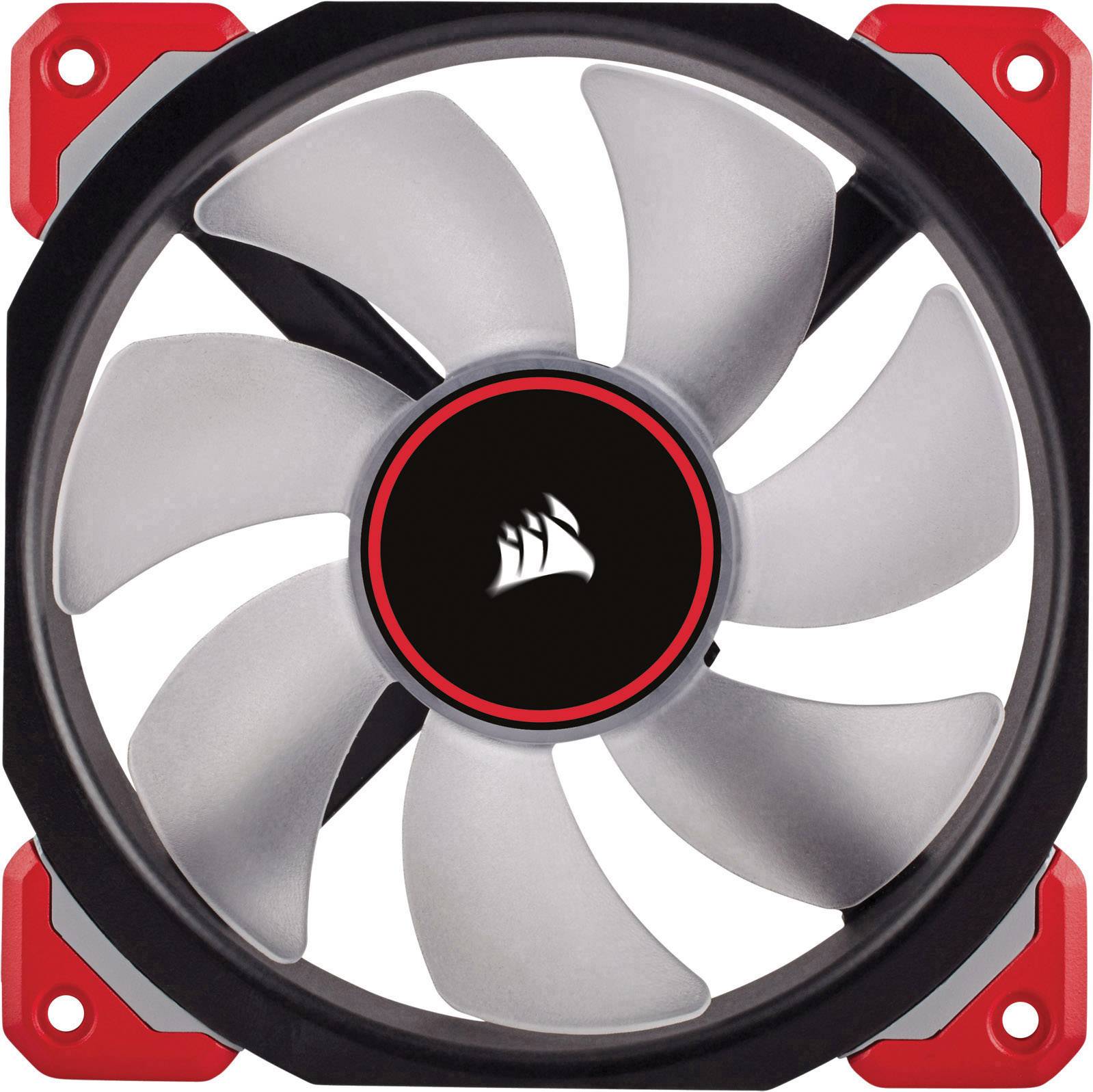 Corsair ML120 Pro LED Red PC-Gehäuse-Lüfter Schwarz, Rot (B x H x T) 120 x 120 x 25mm