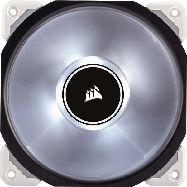 Corsair ML120 Pro LED White PC-Gehäuse-Lüfter Schwarz, Weiß (B x H x T) 120 x 120 x 25 mm