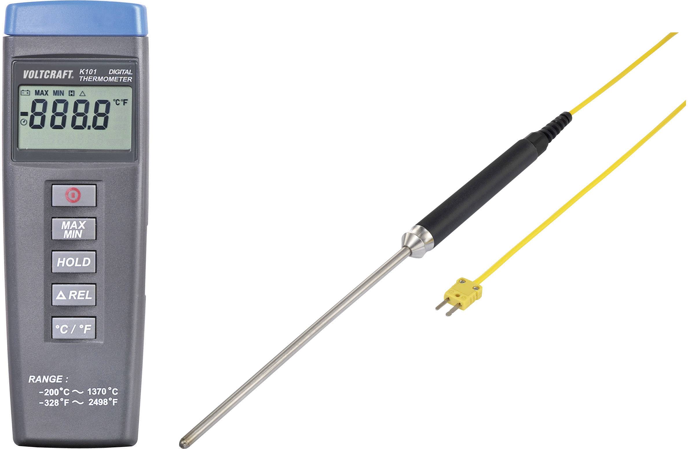 VOLTCRAFT K101 + TP 208 Temperatur-Messgerät Fühler-Typ K