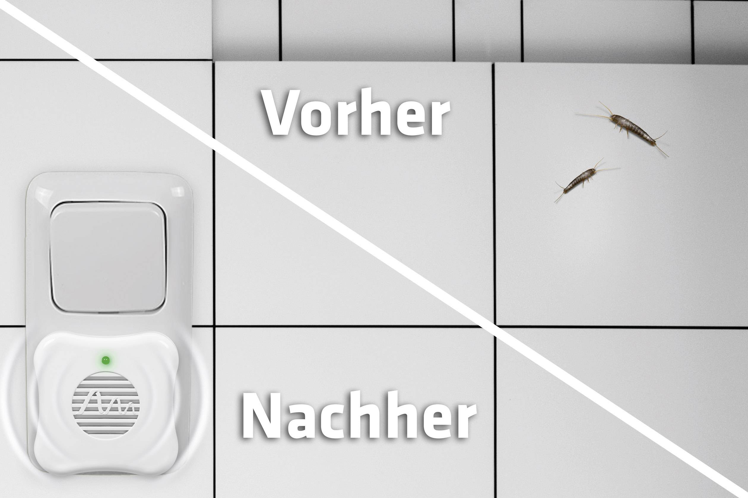 Gardigo silverfish defense Schädlingsvertreiber Funktionsart Ultraschall Wirkungsbereich 25 m² 1 St.