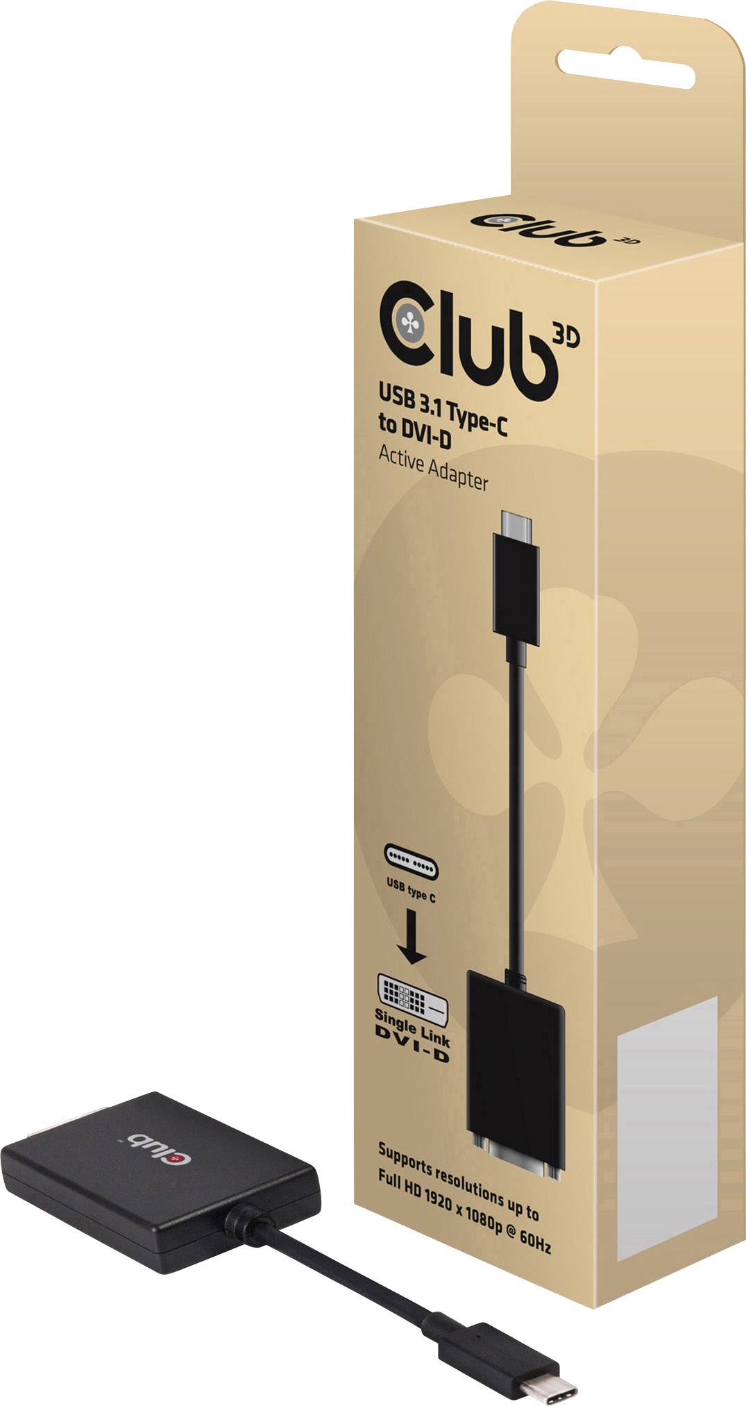 club3D CAC-1508 USB Adapter Schwarz