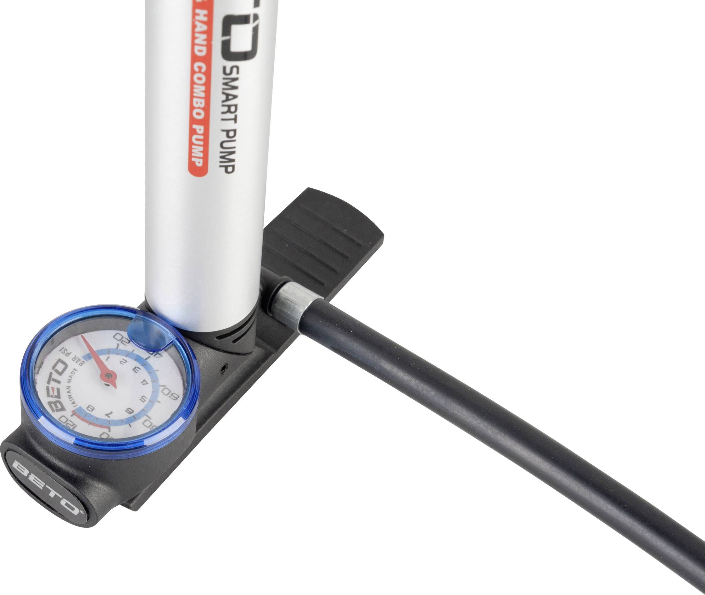 Beto 13020201 Mini-Standpumpe Schwarz, Silber