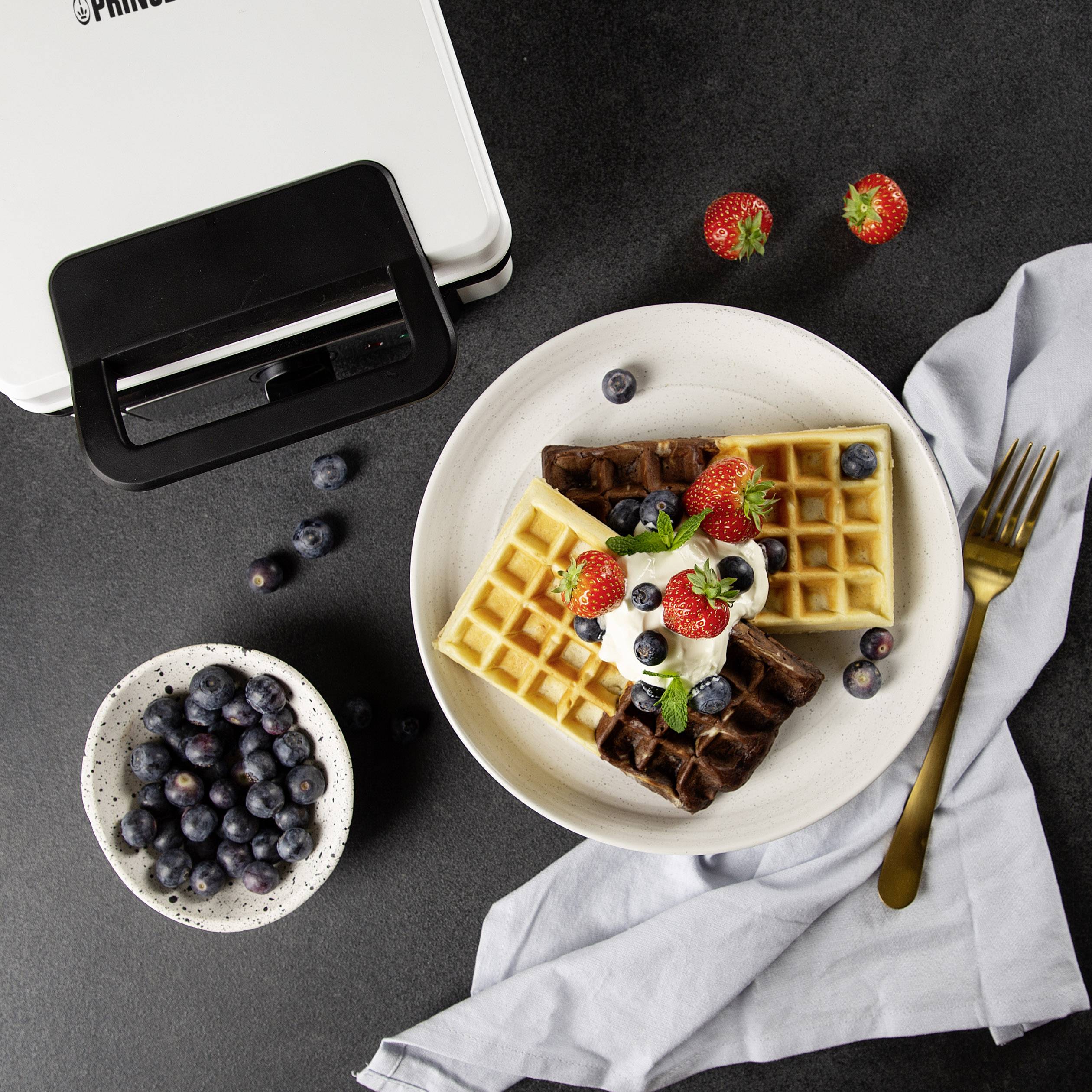 Princess 01.132397.01.001 Waffeleisen mit manueller Temperatureinstellung Weiß