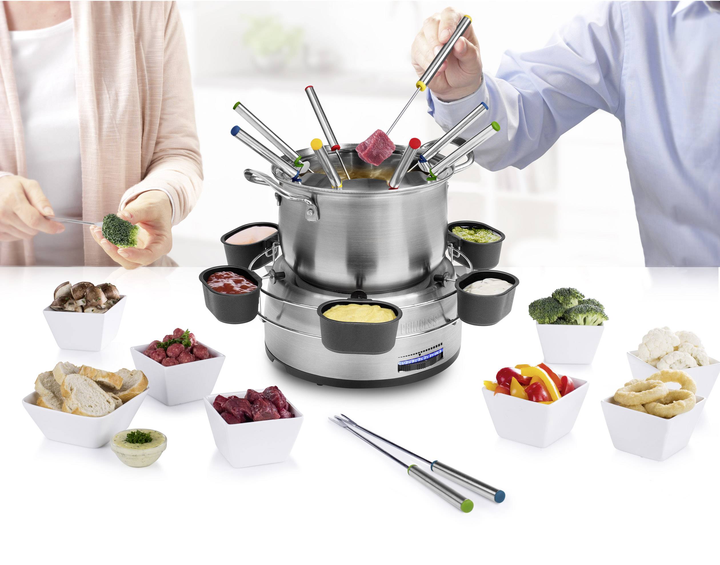 Princess 01.172680.01.001 Fondue 800W Silber