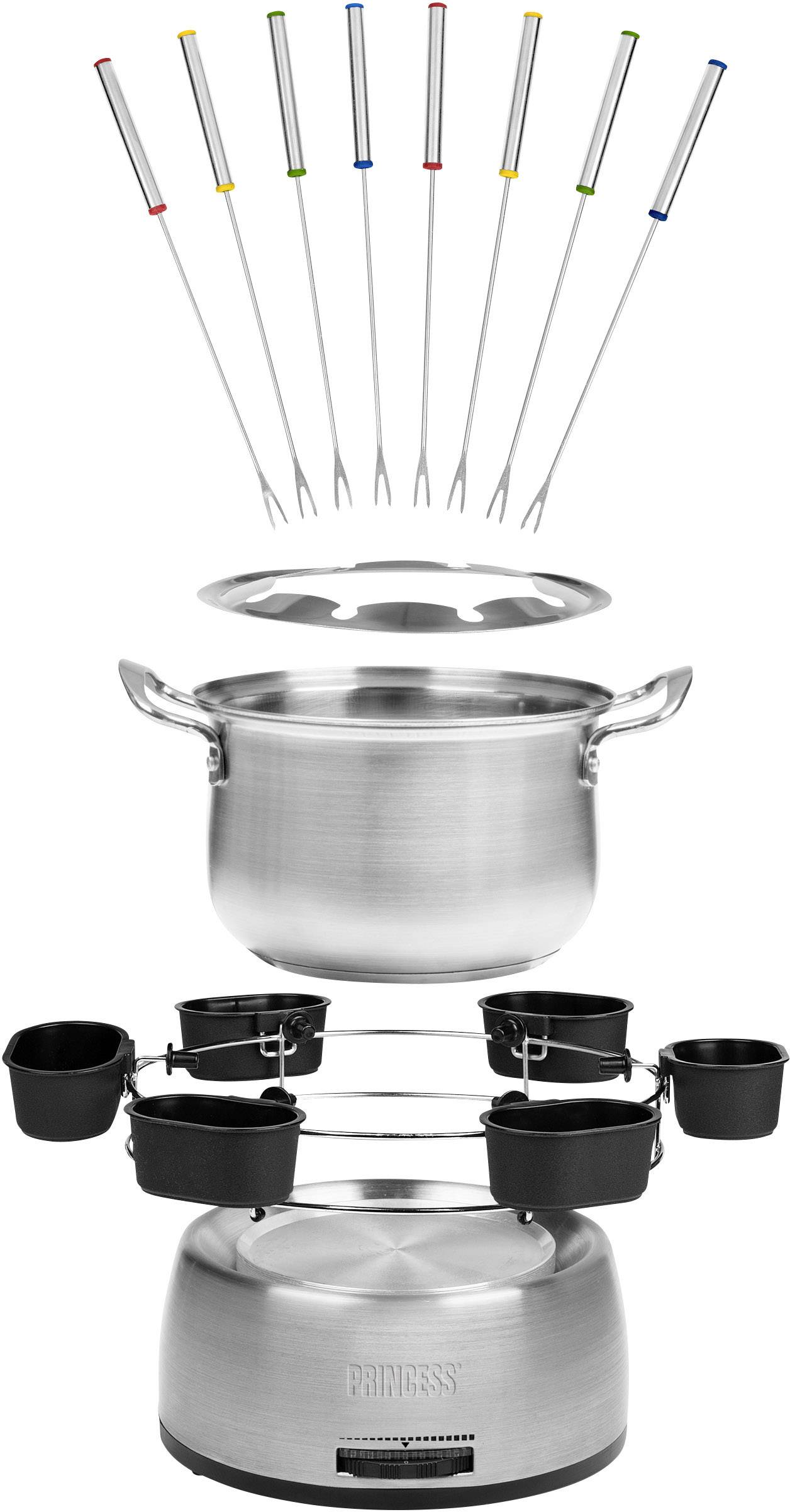 Princess 01.172680.01.001 Fondue 800W Silber