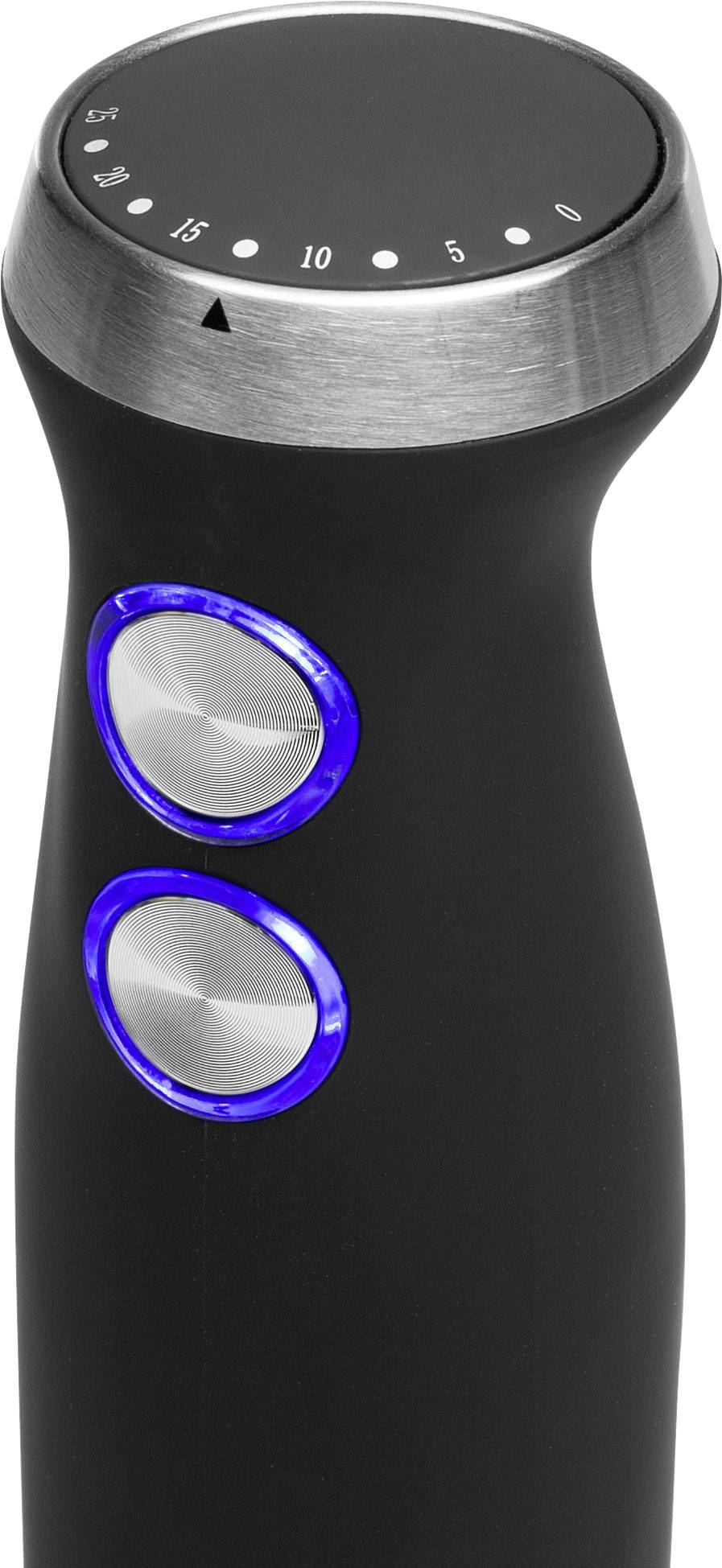 Princess 01.221220.01.001 Stabmixer 800W stufenlose Geschwindigkeitseinstellung Schwarz, Silber