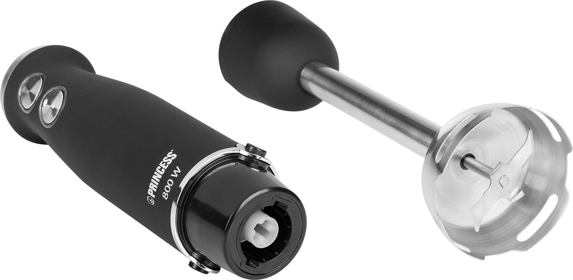 Princess 01.221220.01.001 Stabmixer 800W stufenlose Geschwindigkeitseinstellung Schwarz, Silber