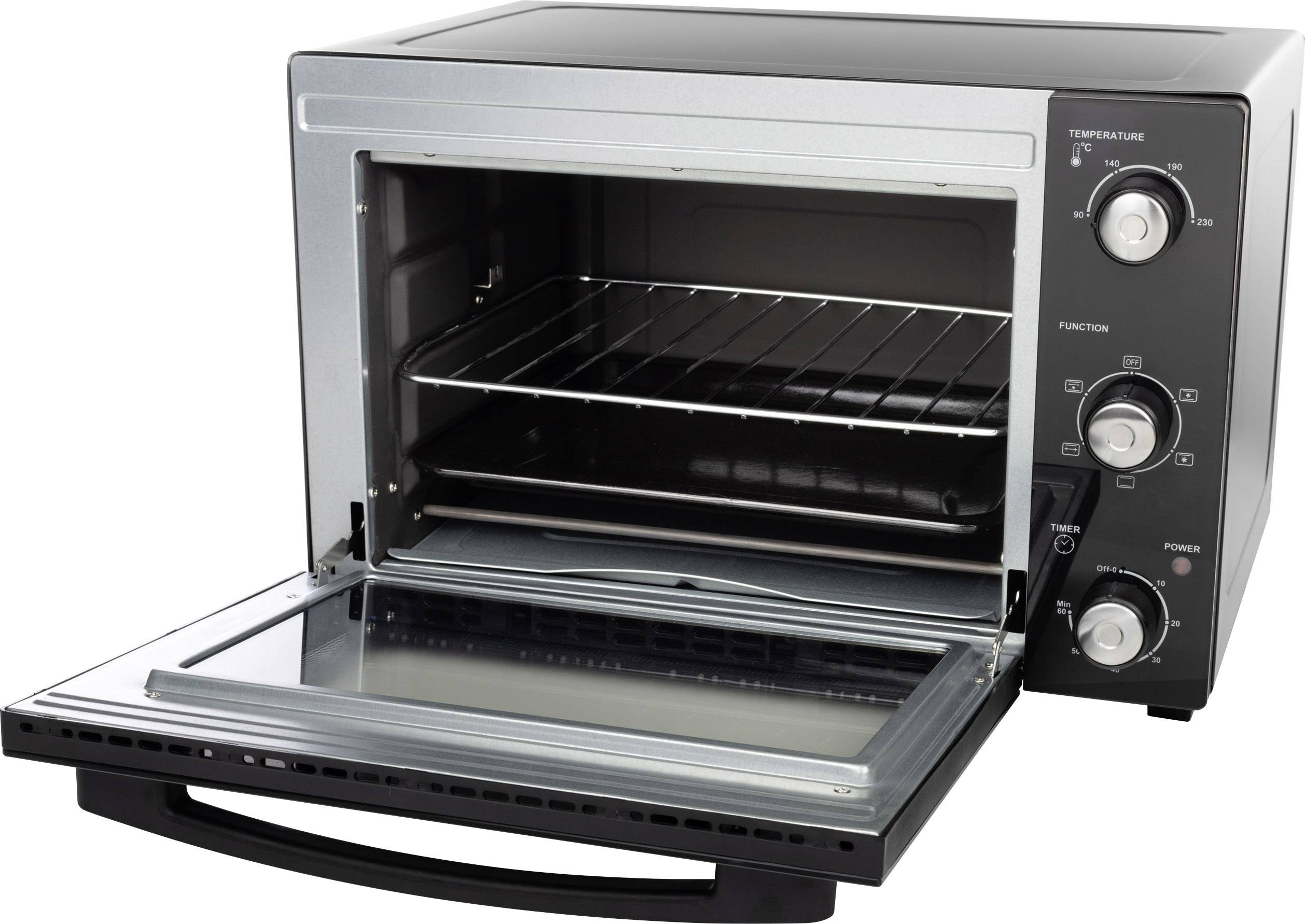 Princess 01.112751.01.001 Minibackofen mit manueller Temperatureinstellung, Timerfunktion, mit Konvektion, kabelgebunden 32l
