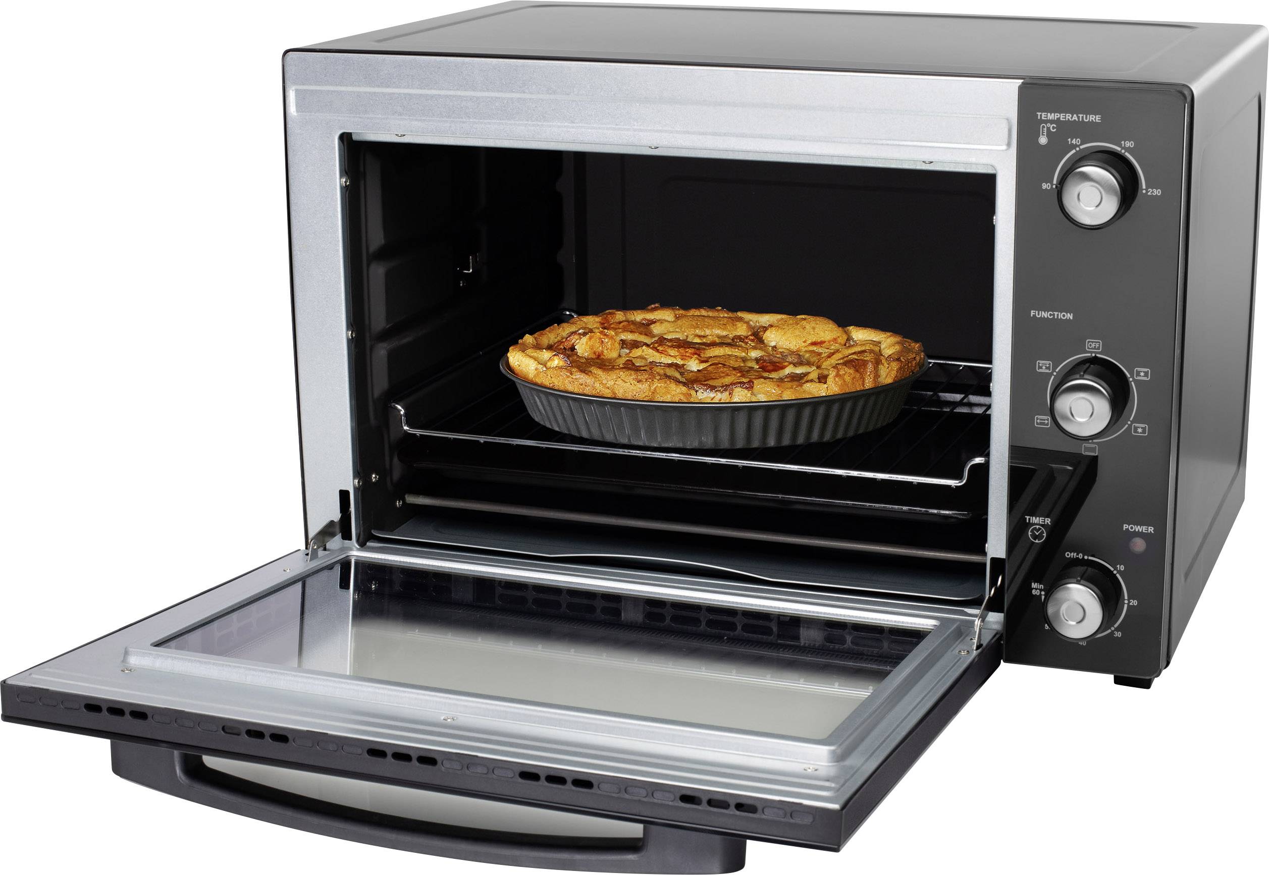 Princess 01.112756.01.001 Minibackofen mit manueller Temperatureinstellung, Timerfunktion, mit Konvektion, kabelgebunden 45l